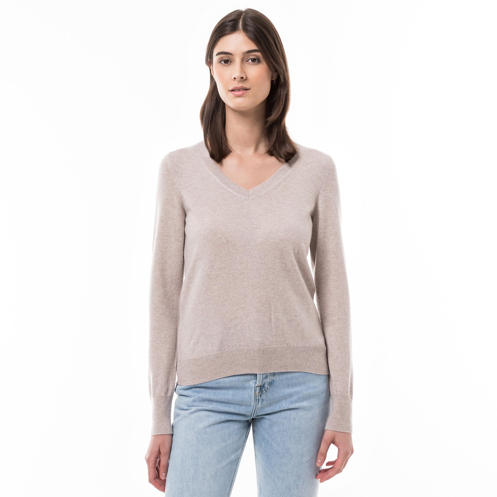 Manor Woman  Pull en cachemire bio, col V 