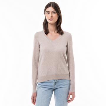 Pull en cachemire bio, col V