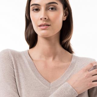 Manor Woman Pullover in cashmere biologico scollo a V  