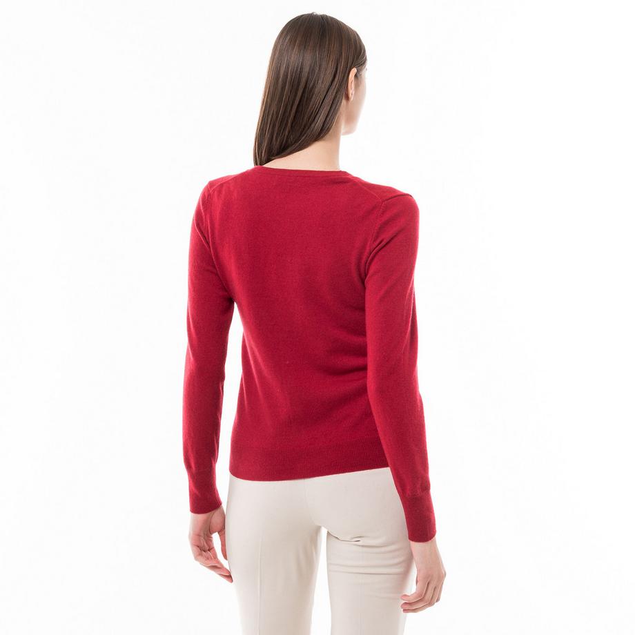 Manor Woman Bio-Cashmere V-Neck Cardigan  