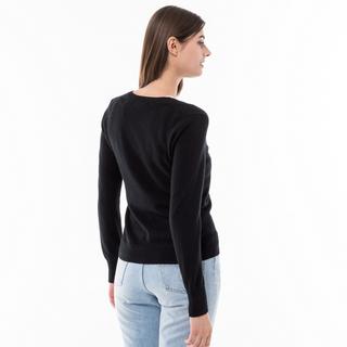 Manor Woman  Cardigan en cachemire bio, col V 