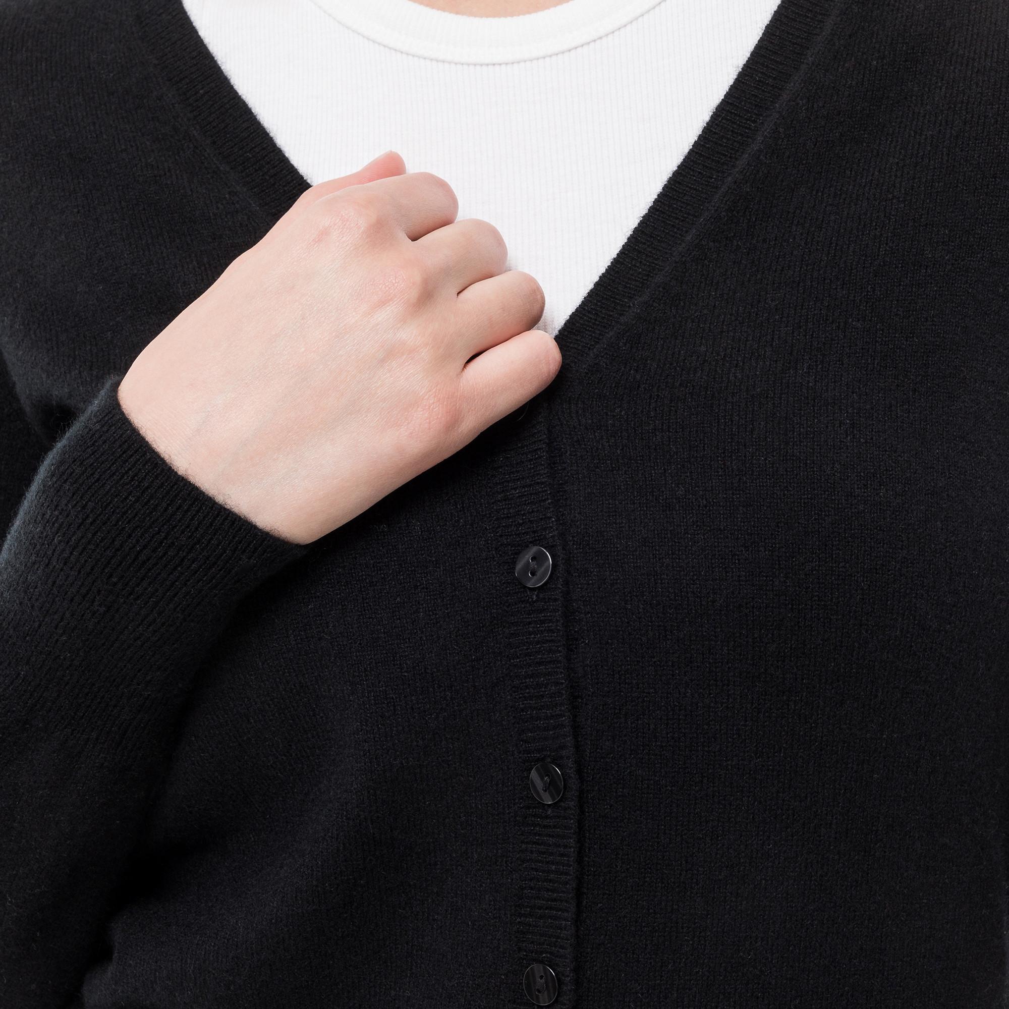 Manor Woman Cardigan Cachemire Bio Col V  