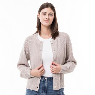 Manor Woman rib Cardigan, cachemire 