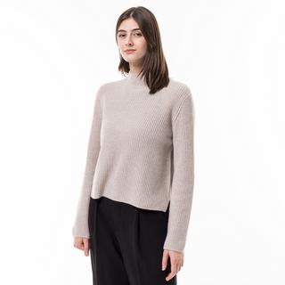 Manor Woman rib Cashmere-Pullover, Rundhals 