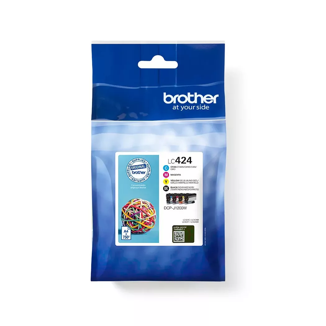 Brother LC424VAL ink cartridge 4 pc(s) Original Black, Cyan, Magenta, Yellow