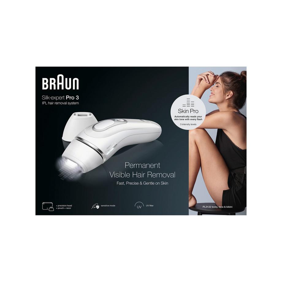 BRAUN IPL Haarentfernungsgerät Silk-expert Pro IPL PL3122 