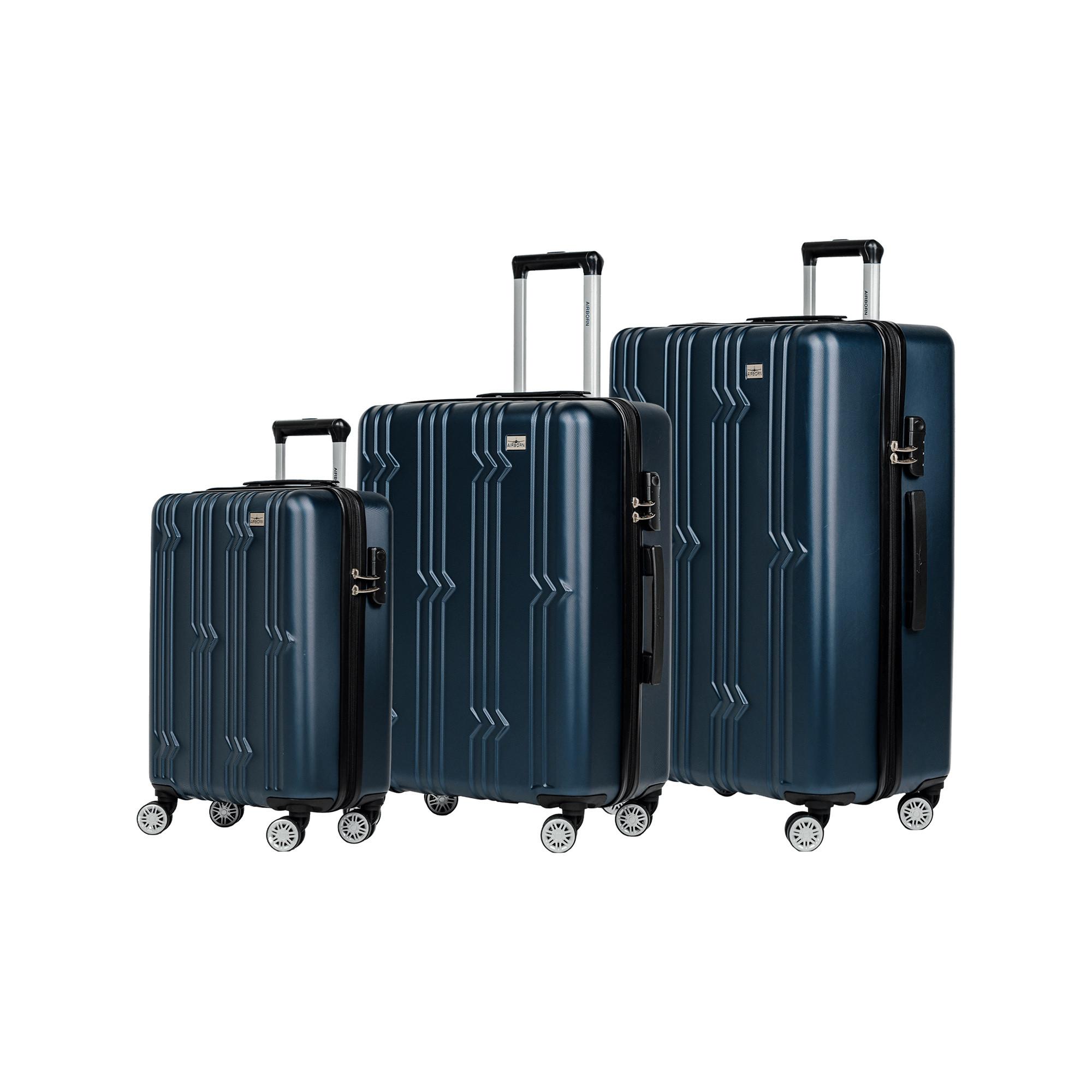 Airborn by SwissImport Solutions S/M/L, Set 3 Valises rigides First Set 