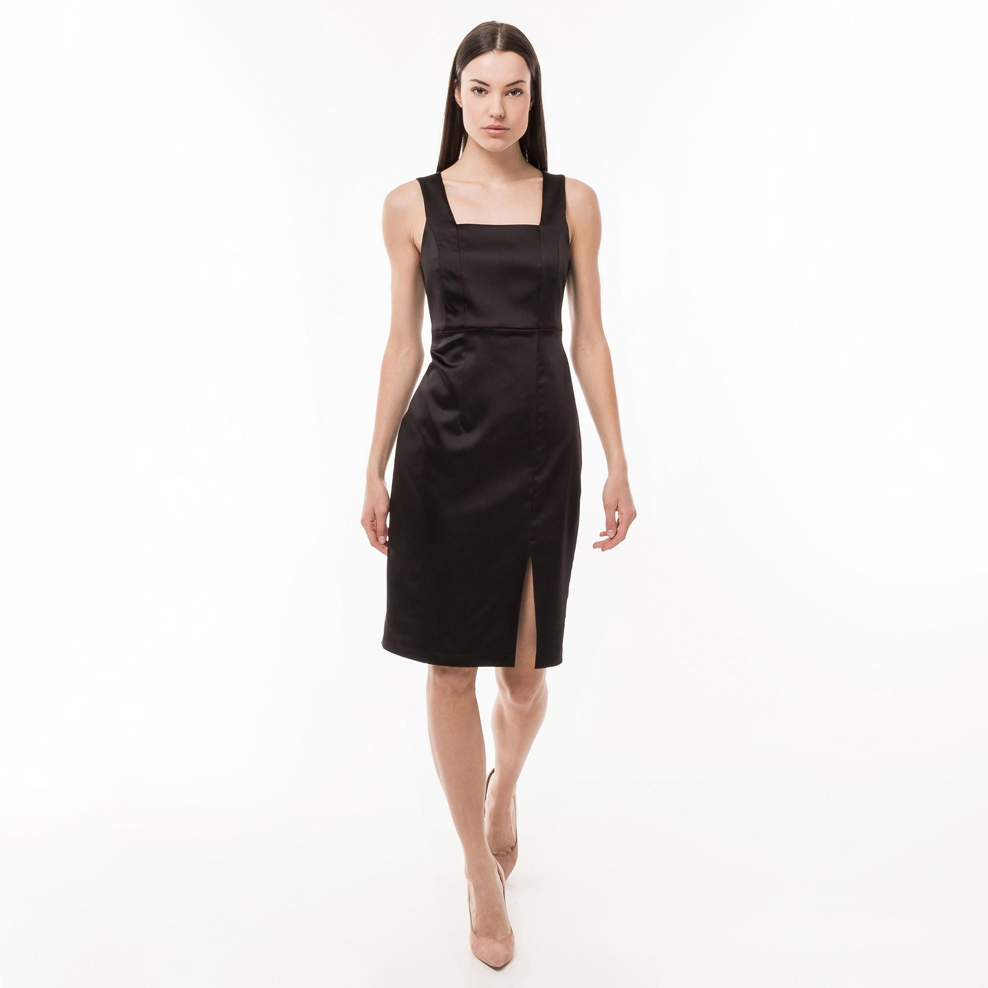 Robe Cocktail Sans Manches Noire Pailletée - Taille 9 - Collection Princesse By Vera Wang