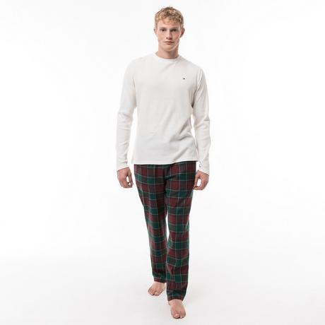 TOMMY HILFIGER LS WAFFLE FLANNEL PJ SET Pyjama Set, lang 