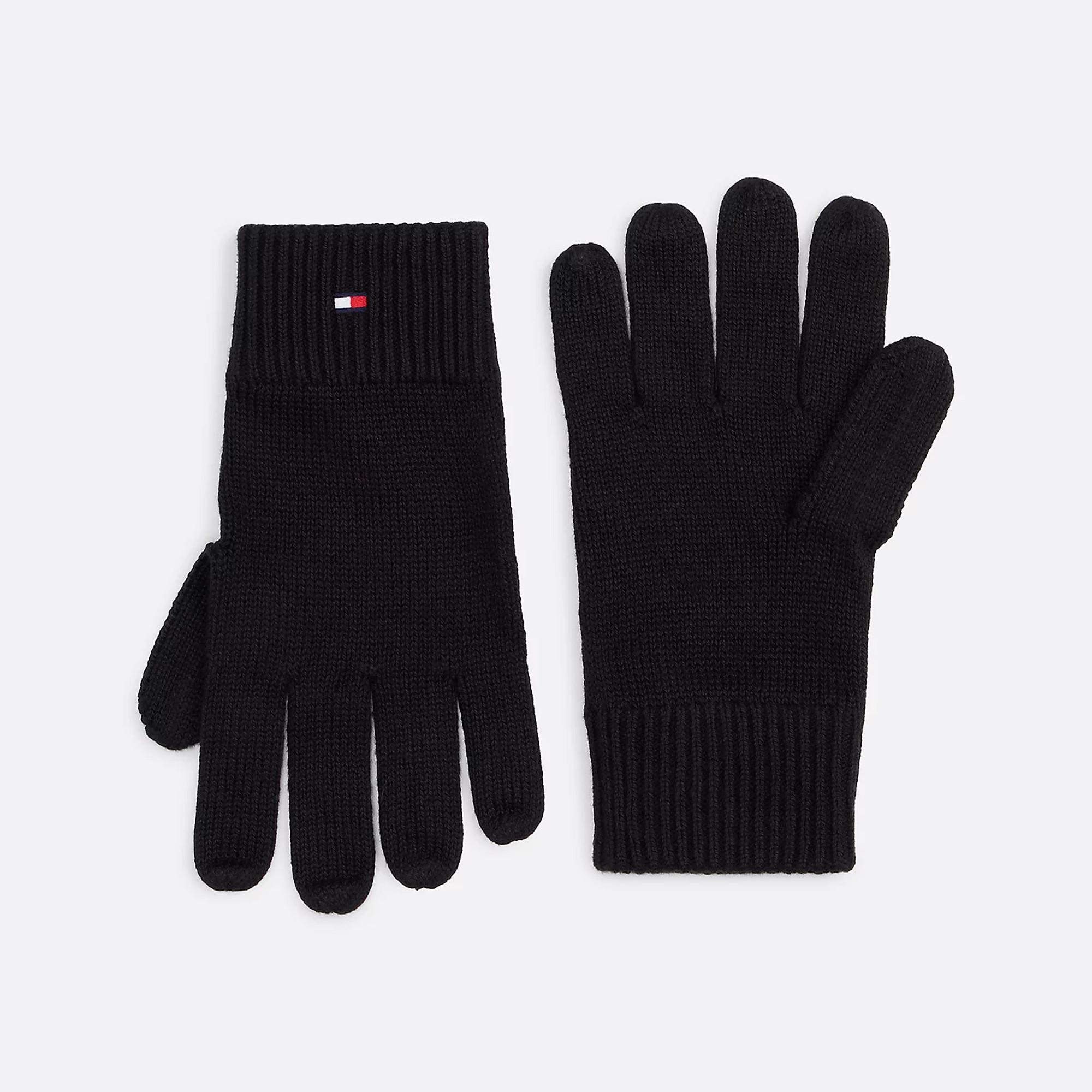 TOMMY HILFIGER FLAG PIMA COTTON BEANIE &GLOVES Set: cappellino e guanti 