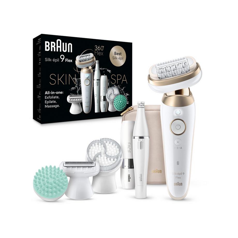 BRAUN Epilierset Silk-épil 9-360 3D, 360 Flex 