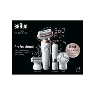 BRAUN Set Epilatore Silk-épil 9-360 3D, 360 Flex 