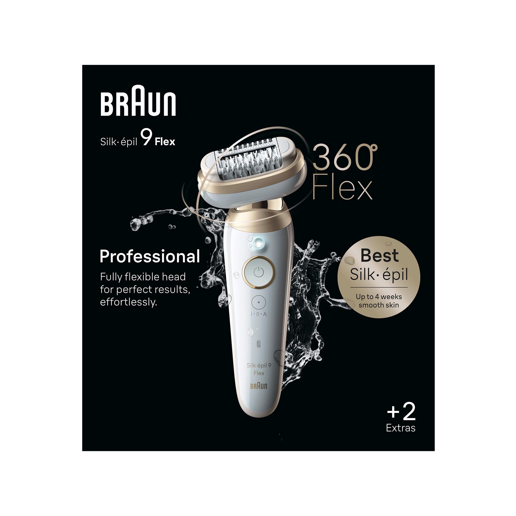 BRAUN Épilateur Silk-épil 9-011 3D, 360 Flex 
