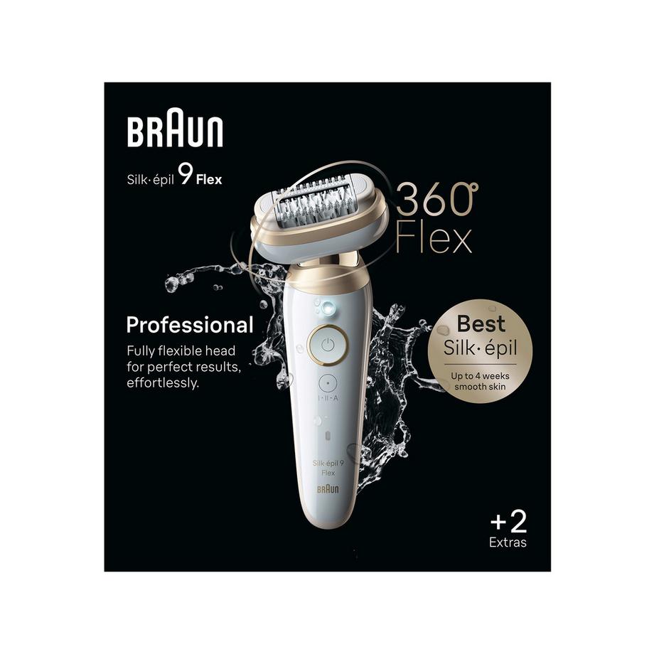 BRAUN Epilierer Silk-épil 9-011 3D, 360 Flex 