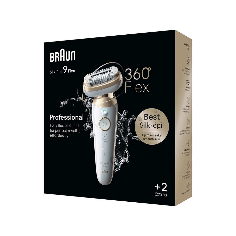 BRAUN Epilierer Silk-épil 9-011 3D, 360 Flex 