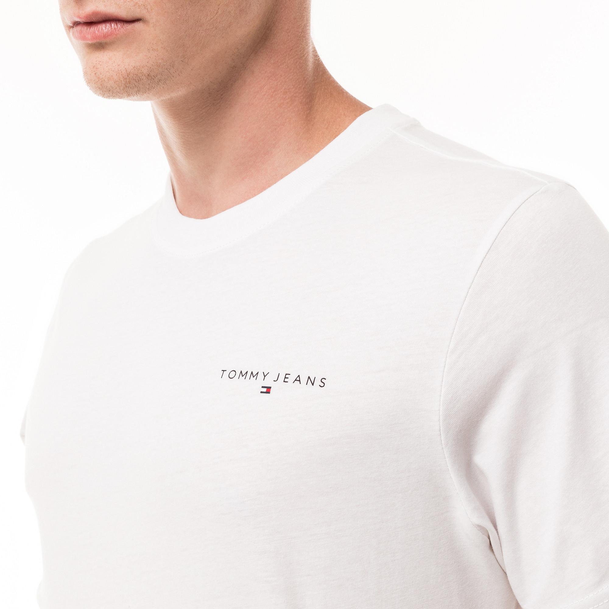 TOMMY JEANS TJM SLIM LINEAR CHEST TEE EXT T-Shirt 