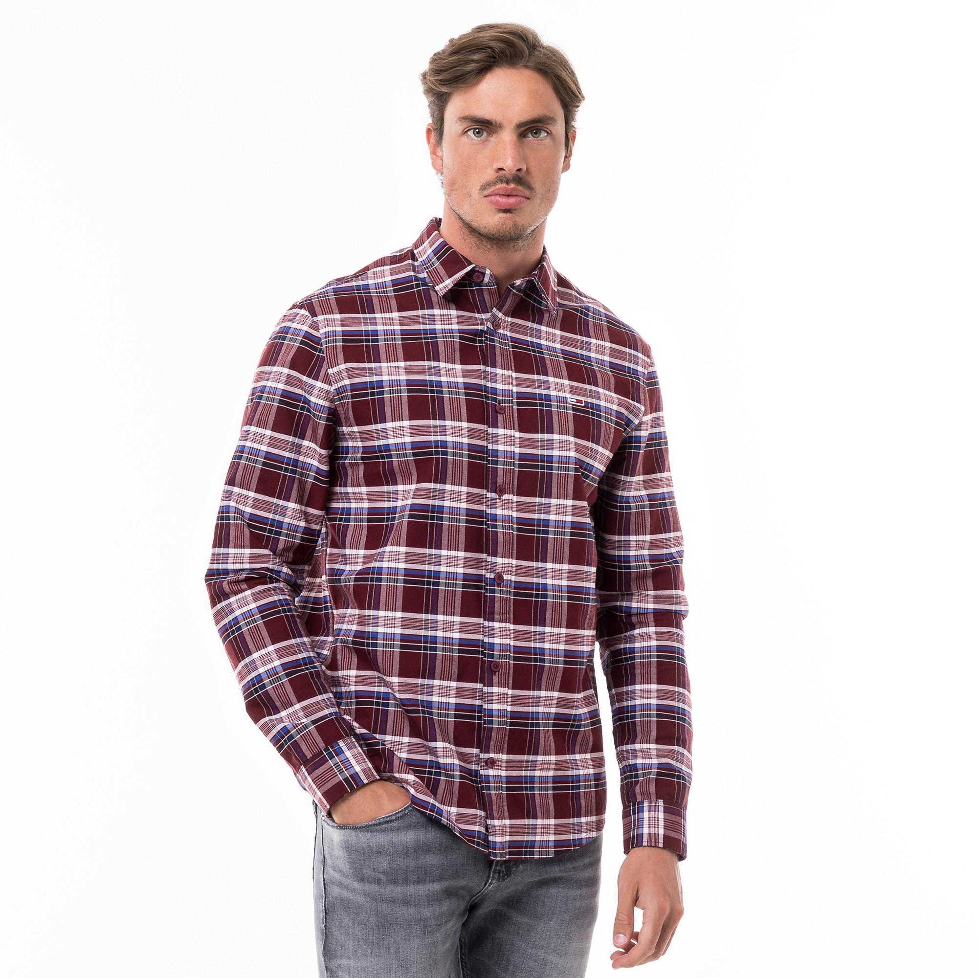 TOMMY JEANS TJM REG OXFORD CHECK SHIRT Chemise, manches longues 