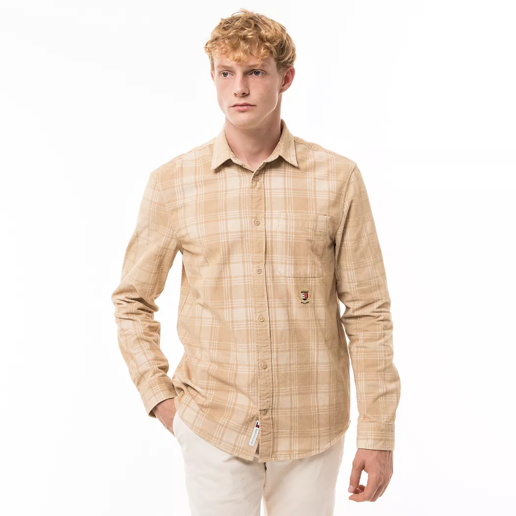 Tommy Jeans - Hemd, langarm, für Herren, Khaki, Größe M