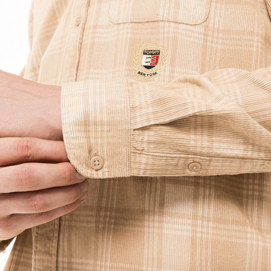 TOMMY JEANS TJM Regular Crest Prep Cord Hemd Kariert  