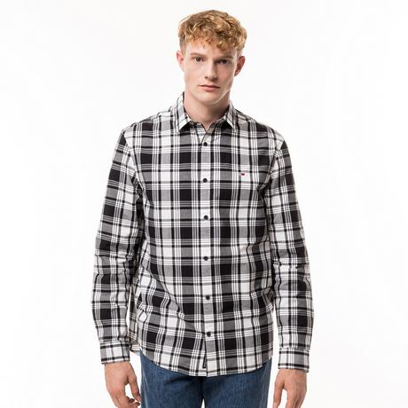 TOMMY JEANS TJM REG POPLIN CHECK SHIRT Chemise, manches longues 