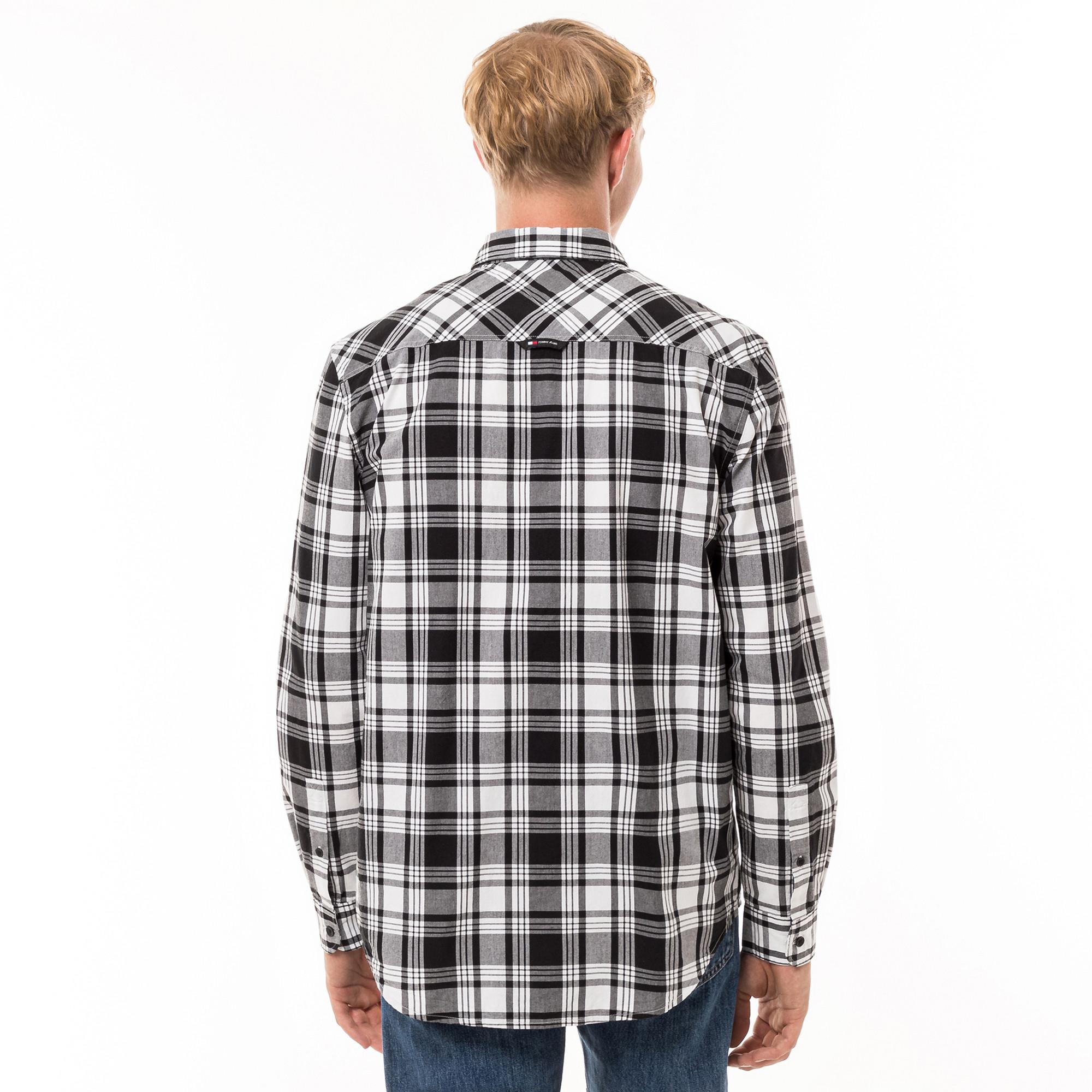 TOMMY JEANS TJM REG POPLIN CHECK SHIRT Hemd, langarm 