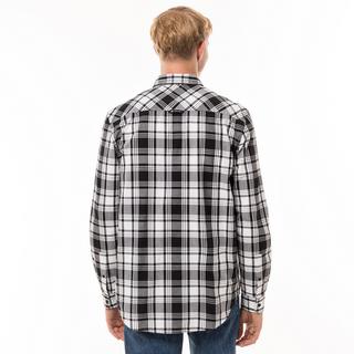 TOMMY JEANS Regular Poplin Check Langarmhemd  