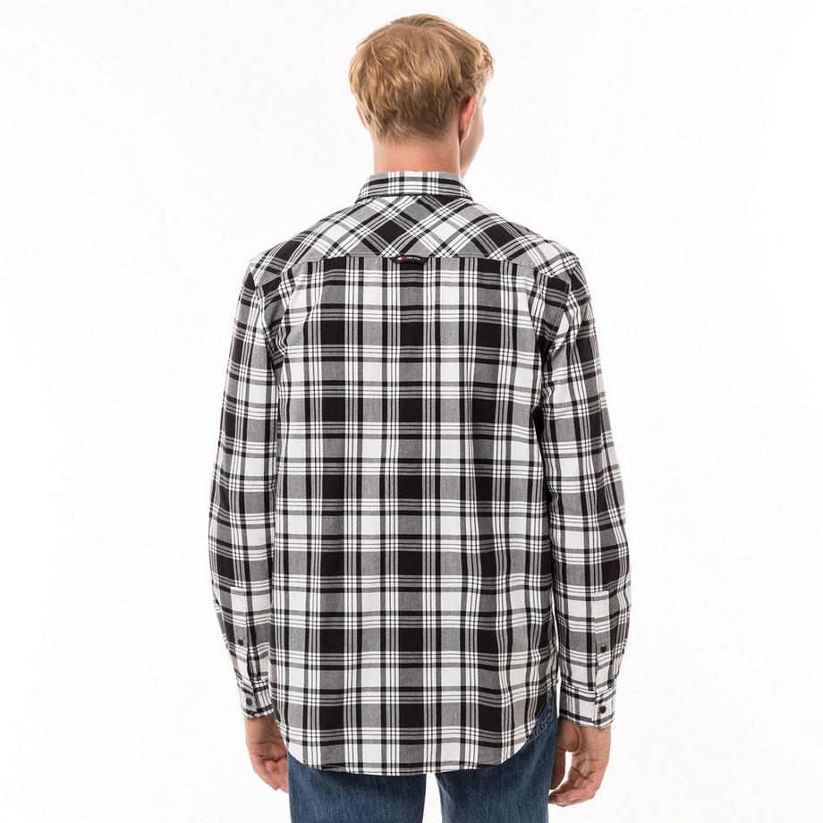 TOMMY JEANS TJM Regular Poplin Check Hemd  