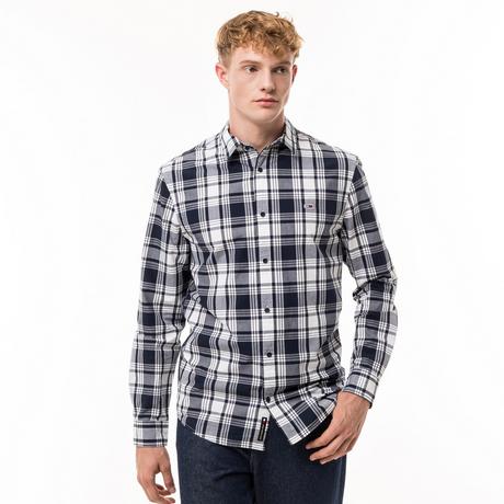 TOMMY JEANS TJM REG POPLIN CHECK SHIRT Camicia a maniche lunghe 