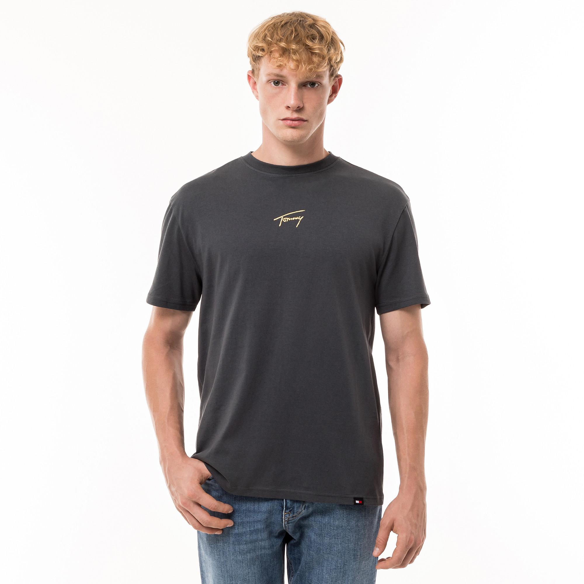 TOMMY JEANS TJM REG GOLD SIGNATURE TEE EXT T-shirt 