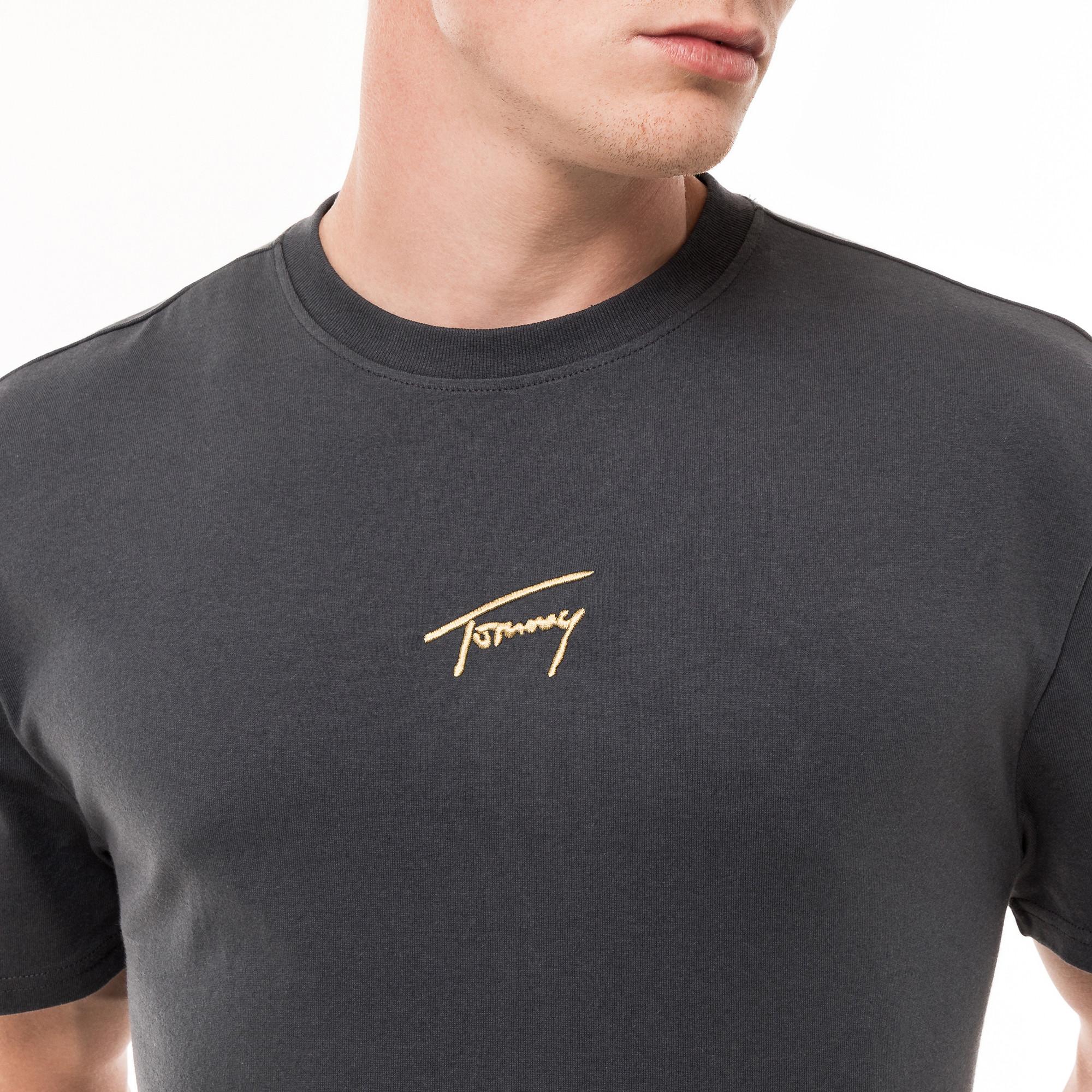 TOMMY JEANS TJM REG GOLD SIGNATURE TEE EXT T-shirt 