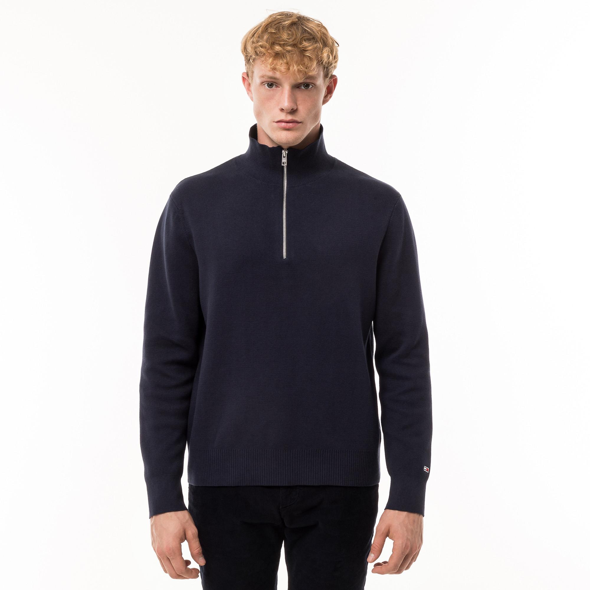 TOMMY JEANS TJM REG HALF ZIP SWEATER Maglia, half-zip 