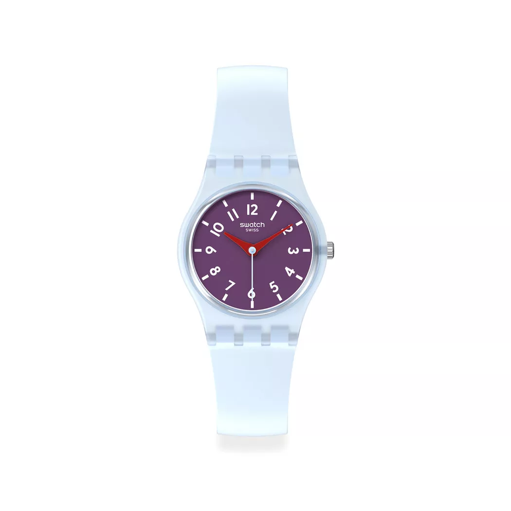 Swatch Powder Plum Analog Watch Blue 25mm