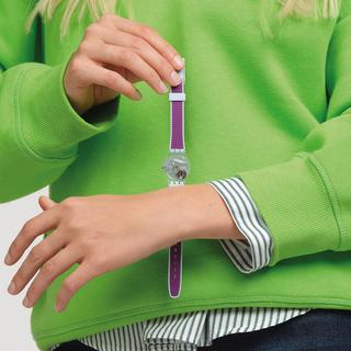 swatch POWDER PLUM Analoguhr 