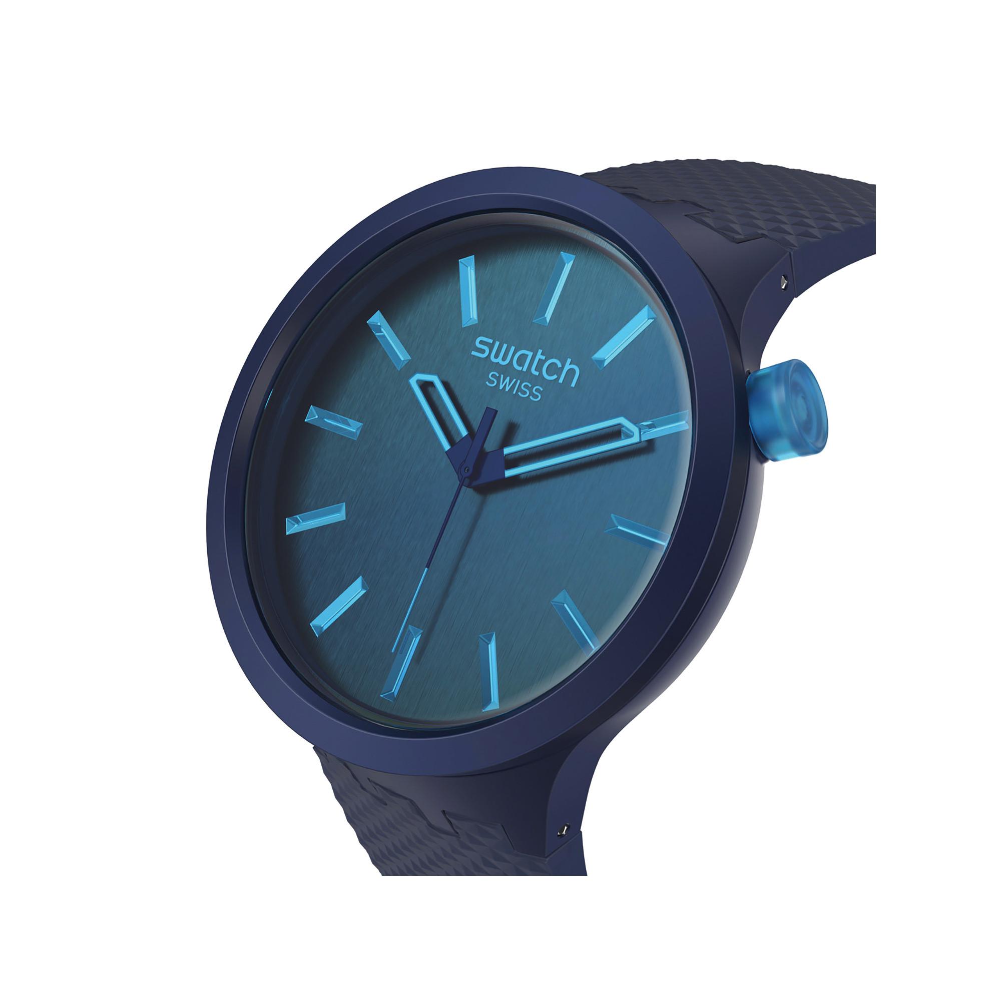 swatch INDIGO GLOW Analoguhr 