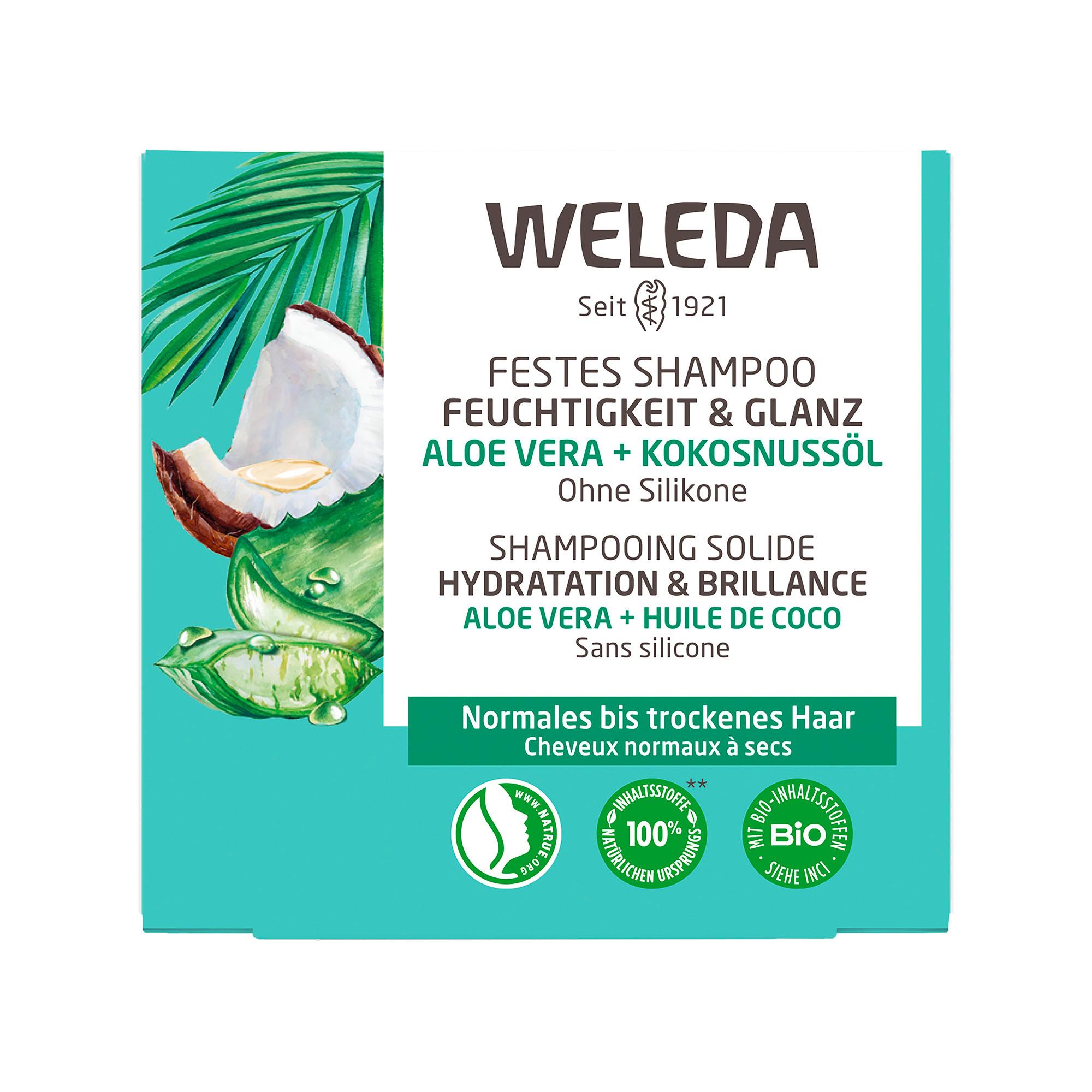 WELEDA  Festes Shampoo Feuchtigkeit & Glanz 