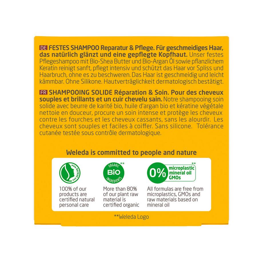 WELEDA  Shampoo solido per la riparazione e la cura 