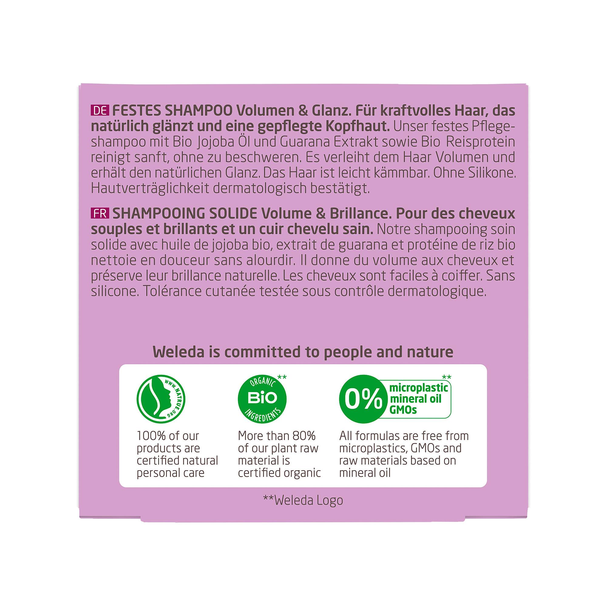 WELEDA  Shampoo solido volume e lucentezza 