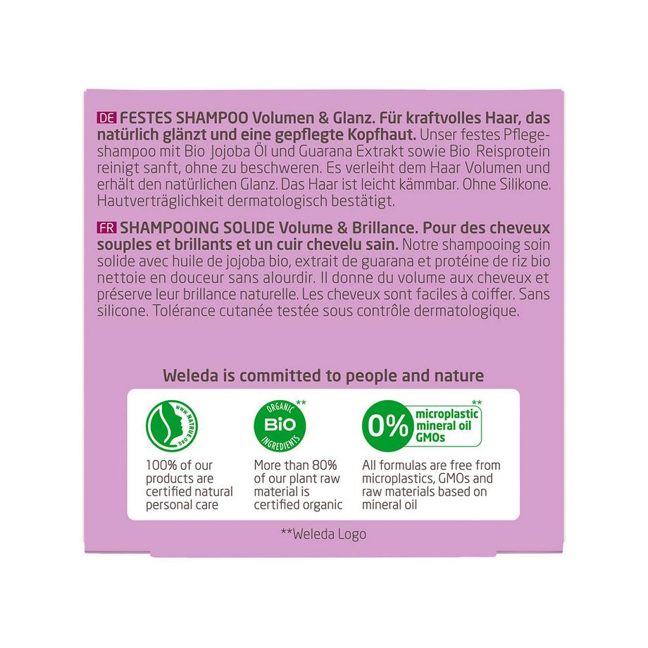 WELEDA  Shampoo solido volume e lucentezza 