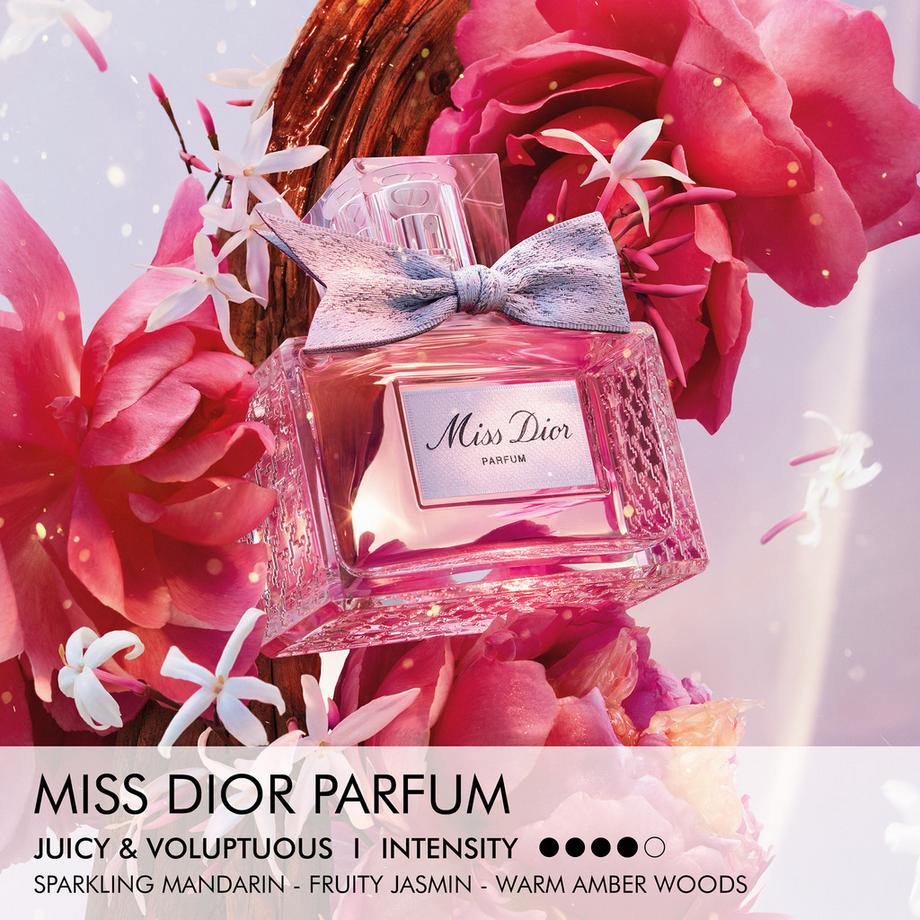 Dior Miss Dior Parfum Notes fleuries, fruitées et boisées intenses 