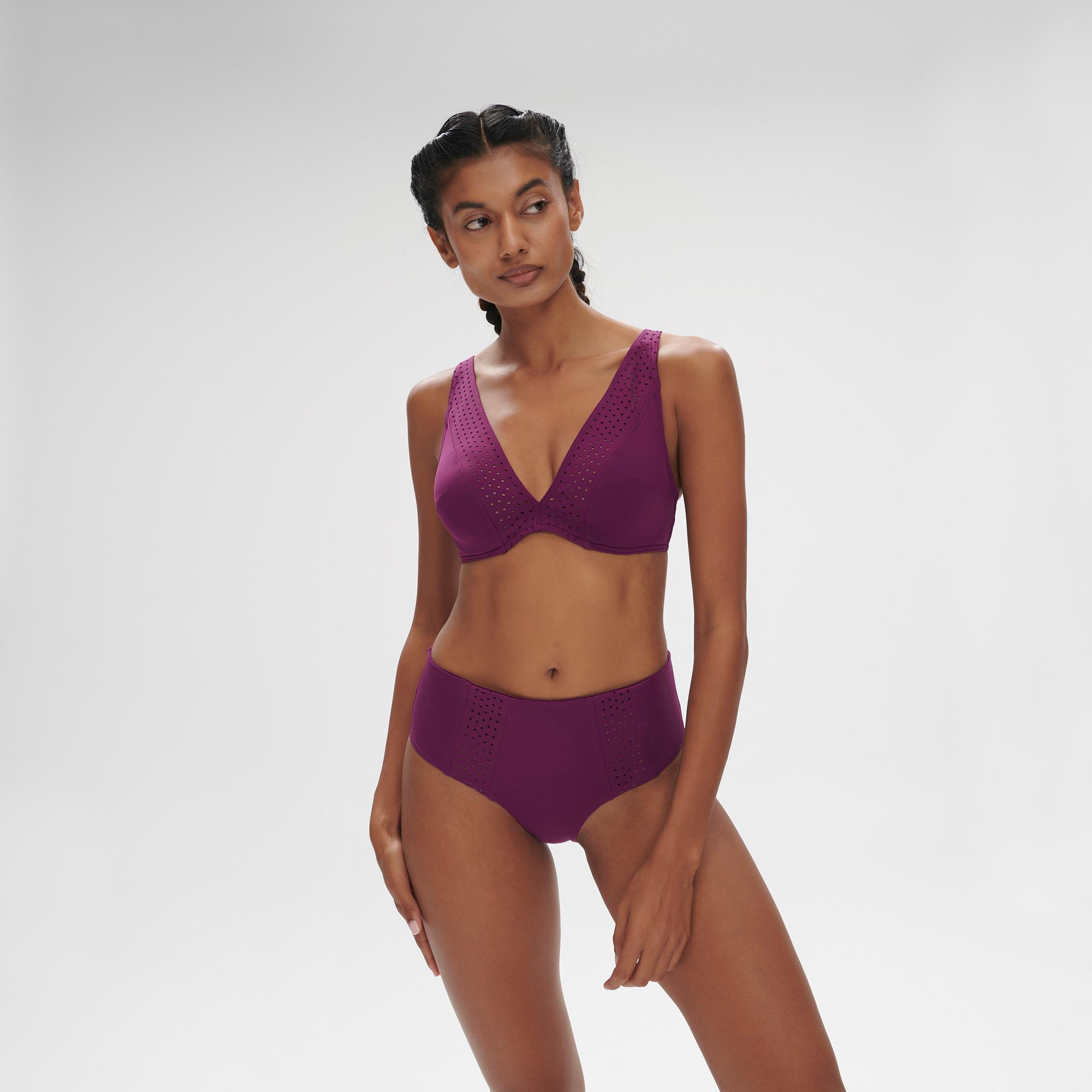 Image of Bikini Unterteil, Slip Damen Steingrau 36