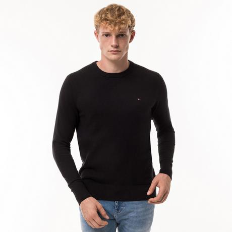 TOMMY HILFIGER Pima Coton Bio Cachemire Col Rond Pull  