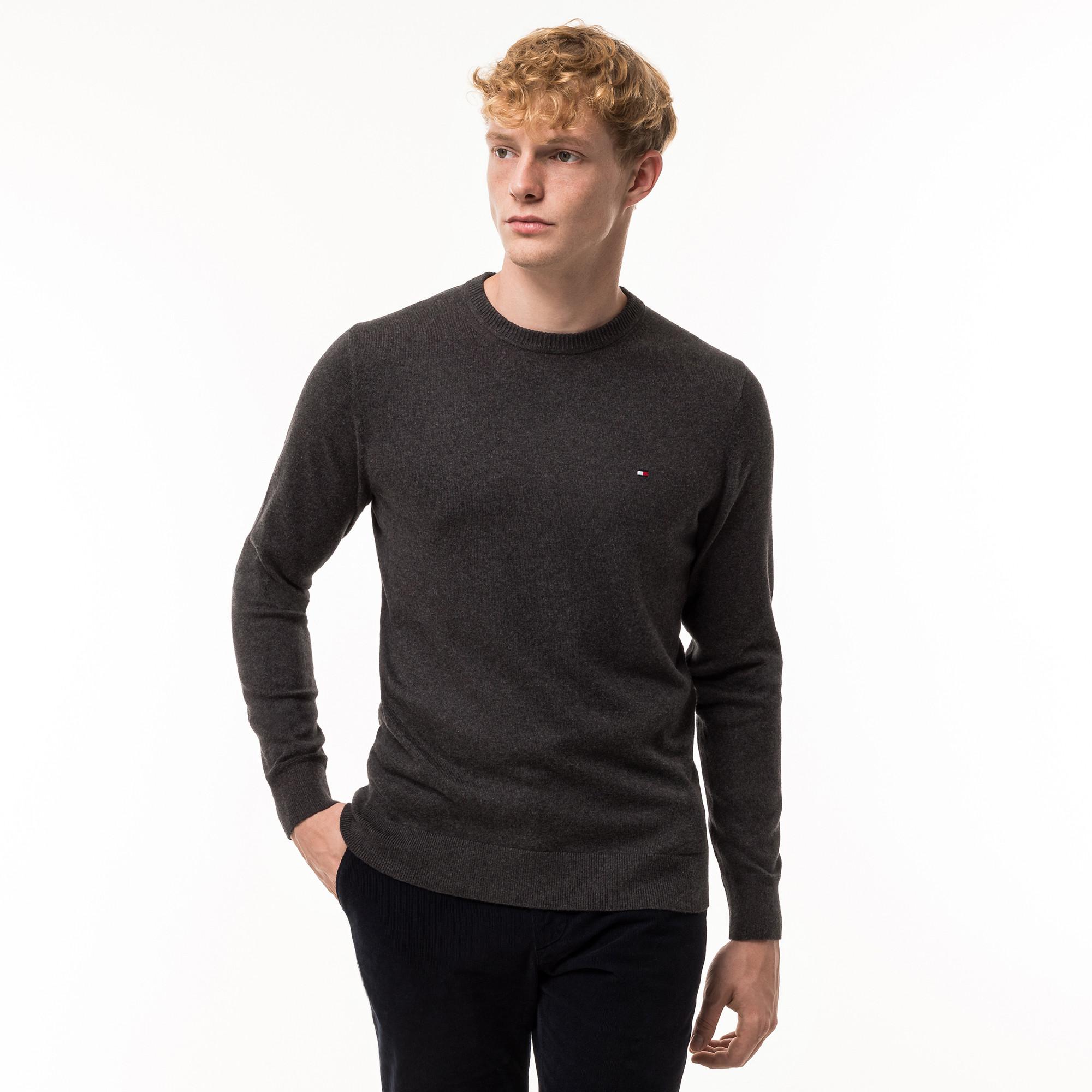 TOMMY HILFIGER PIMA ORG CTN CASHMERE CREW NECK Pull cachemire 