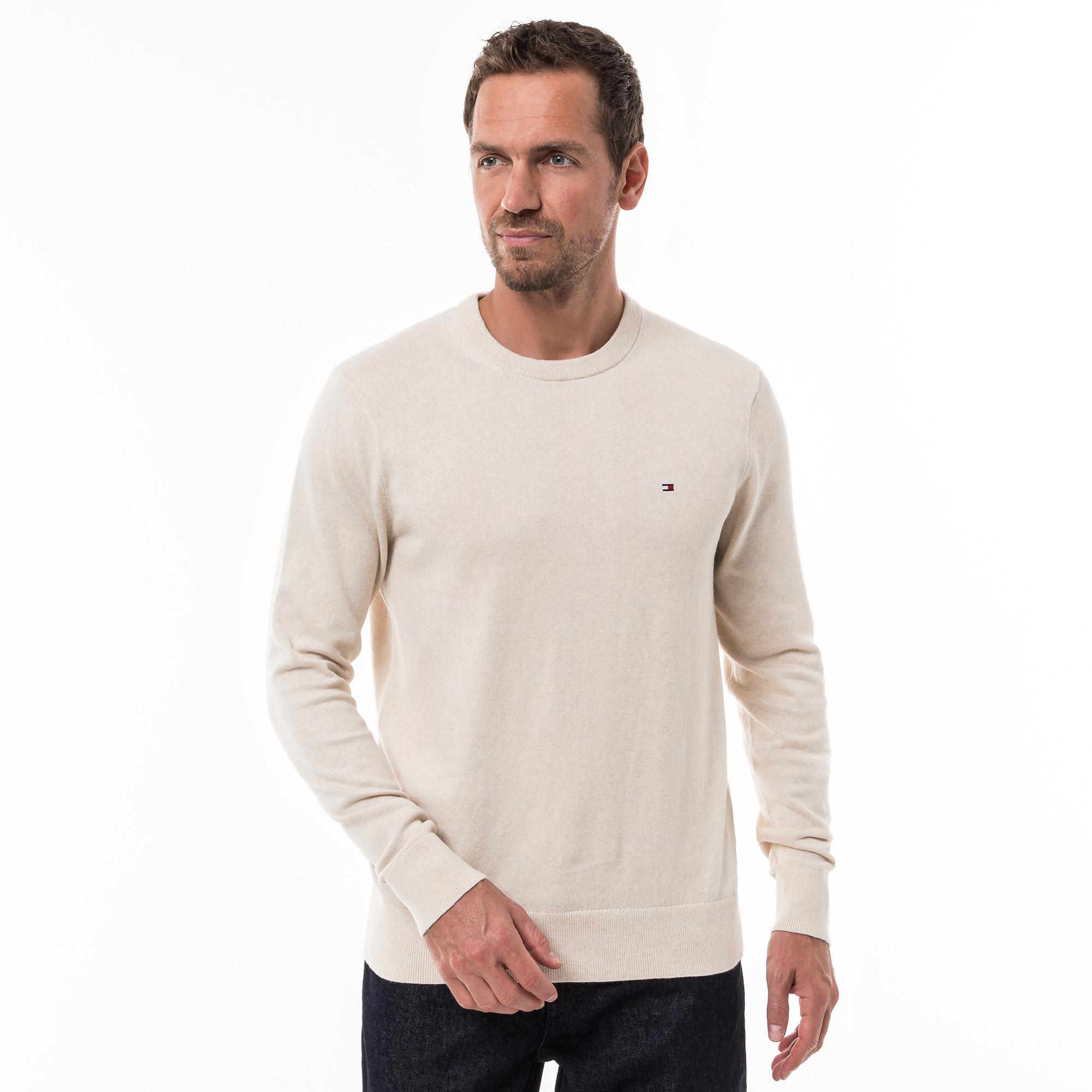 TOMMY HILFIGER PIMA ORG CTN CASHMERE CREW NECK Pull cachemire 