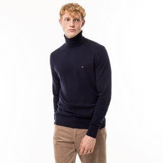 TOMMY HILFIGER Pima Cotone Organico Cashmere Pullover Dolcevita  