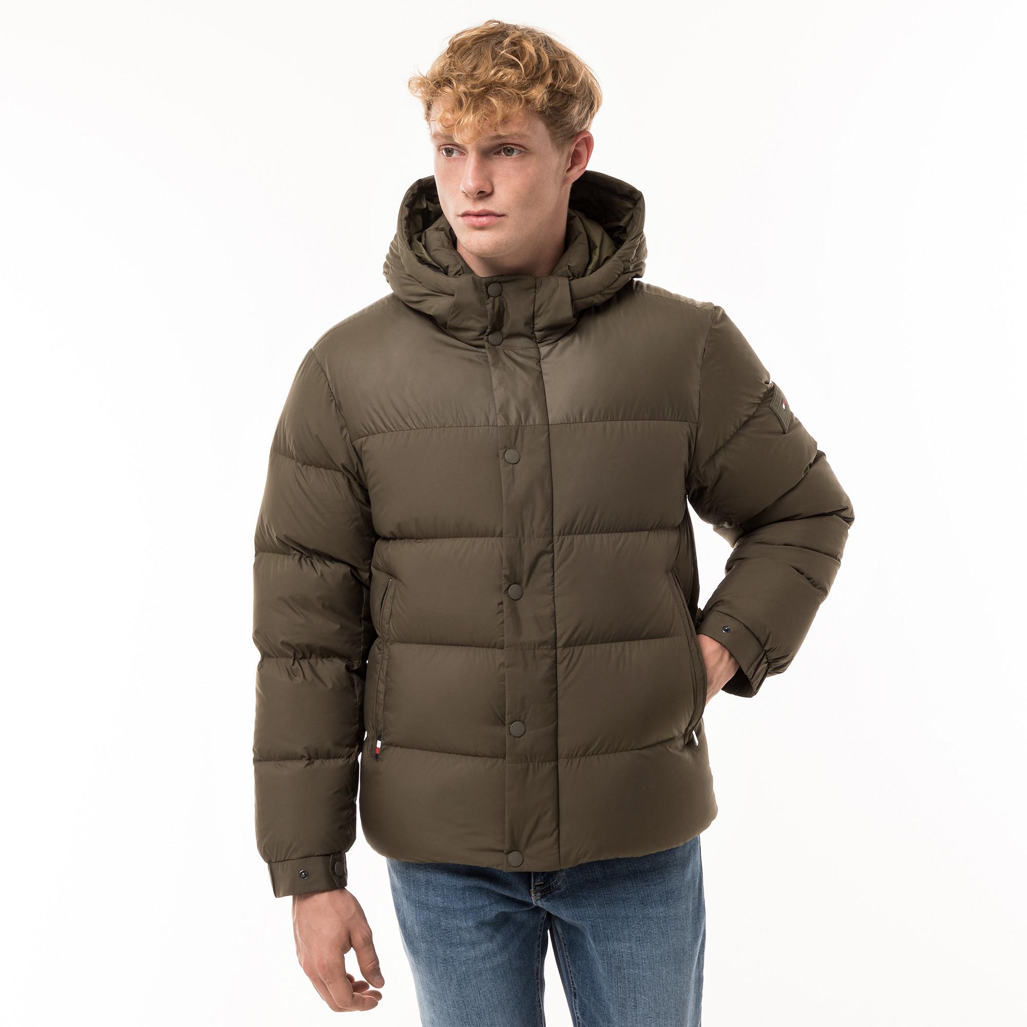 TOMMY HILFIGER MIX DOWN HOODED PUFFER JACKET Daunenjacke mit Kapuze 