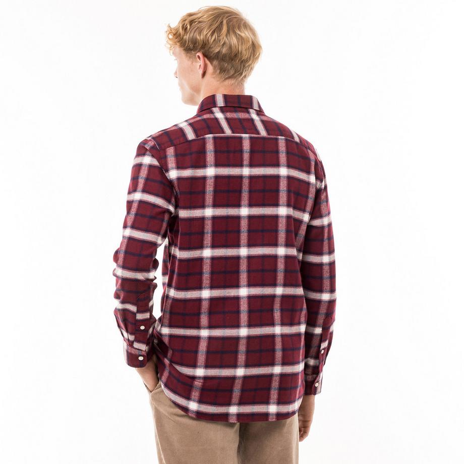 TOMMY HILFIGER Brushed Shadow Check RF Langarmhemd  