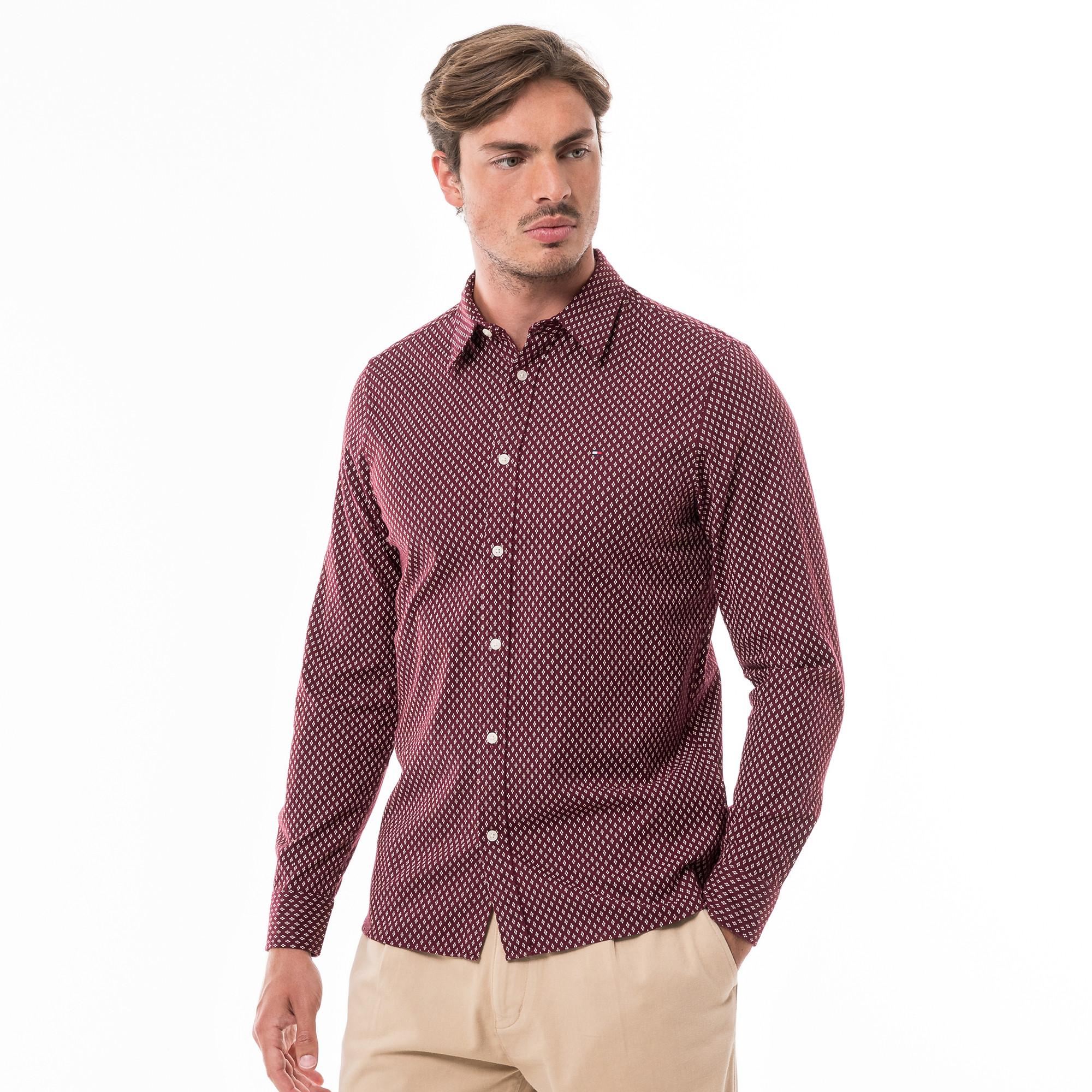 TOMMY HILFIGER BRUSHED PRINT SF SHIRT Hemd, langarm 