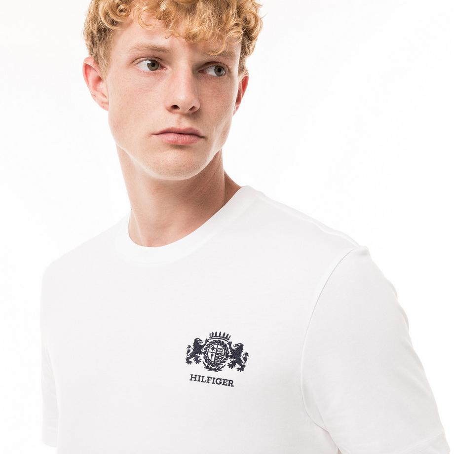 TOMMY HILFIGER Small Crest Embroidered Rundhals T-Shirt  
