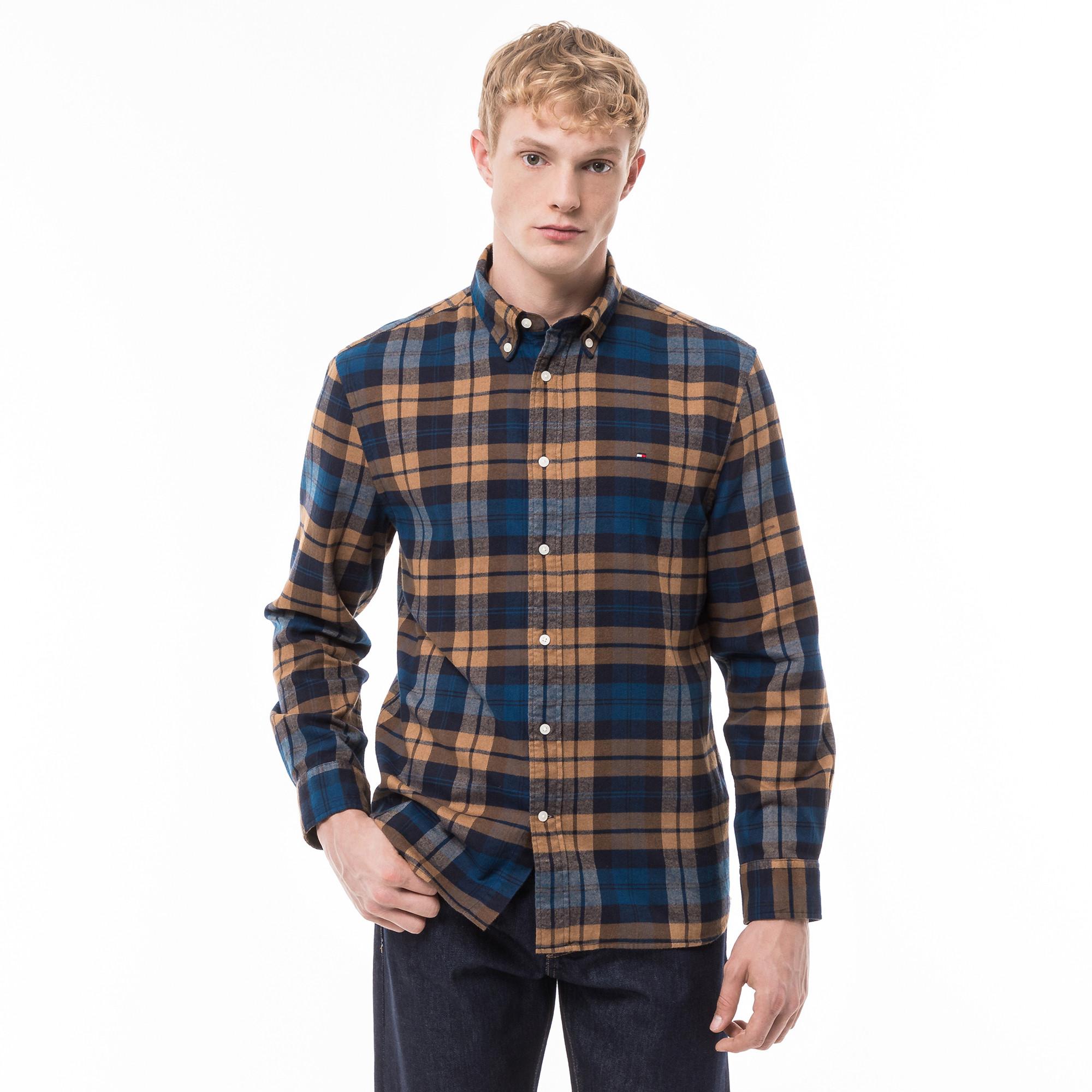 TOMMY HILFIGER BRUSHED BLACKWATCH CHK RF SHIRT Chemise, manches longues 