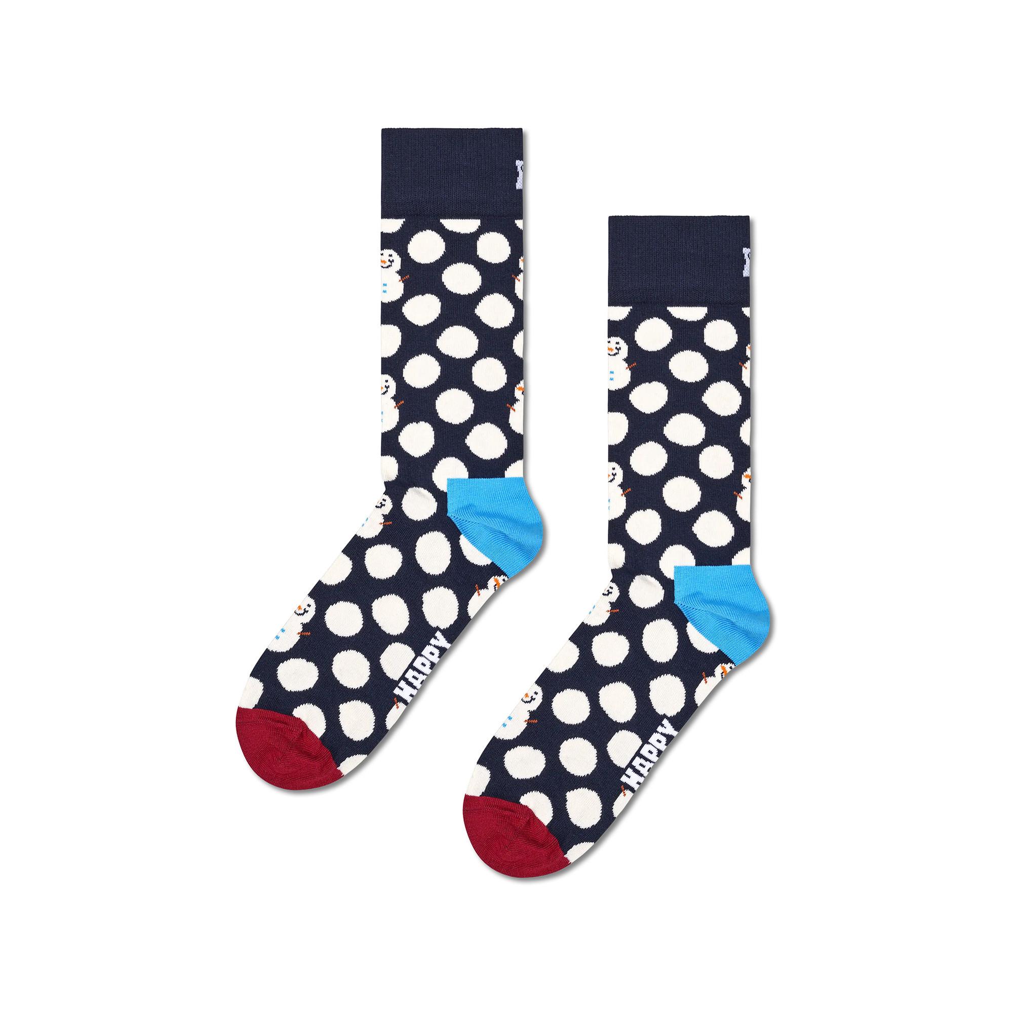 Happy Socks Big Dot Snowman Sock Chaussettes 